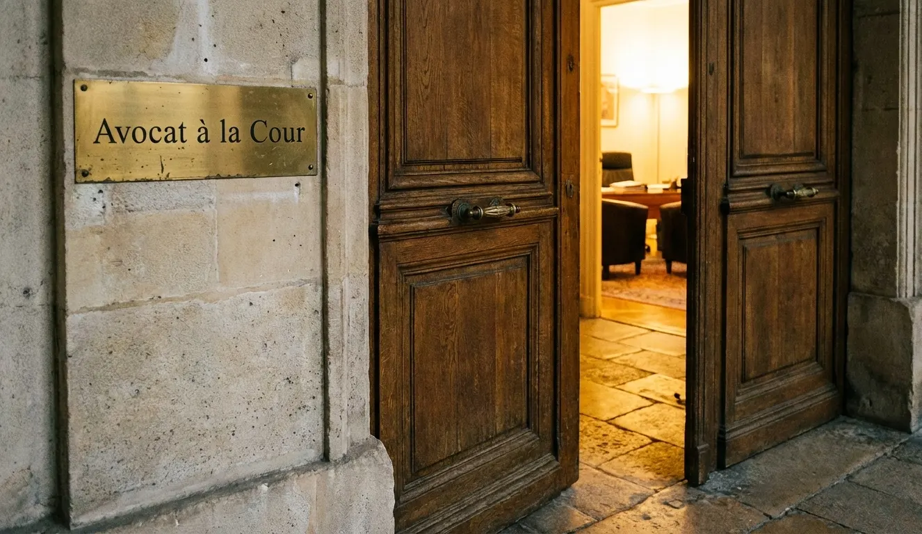 Entrée du cabinet Avocat à la Cour